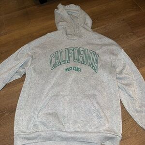 SHEIN Gray California West Coast Hoodie